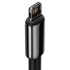 Baseus Dátový Kábel Tungsten Gold USB A na Lightning 2m čierny