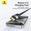 Baseus kábel StarSpeed rýchlonabíjací USB MicroUSB TypeC Lightning 100W 1.5m biely