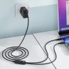 Acefast Datový Kábel C5 11 Rýchlonabíjací USB C na 2x Type C 1.2m čierny