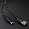 Acefast Datový kábel C17 04 USB na Type C rýchle nabíjanie 3A 1.2m čierny