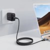 Acefast Datový Kábel C1 09 USB C na USB C 1m sivá čierna
