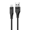 Acefast Dátový kábel C309 USB na MicroUSB 2.4A 480Mbps 1.2m čierny