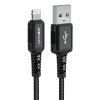 Acefast Datový kábel C402 Rýchle nabíjanie USB na Lightning 1.8m čierny