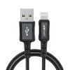 Acefast Datový kábel C402 Rýchle nabíjanie USB na Lightning 1.8m čierny