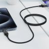 Acefast Datový Kábel C12 04 Rýchlonabíjací USB na Type C 3A Čierny 1.2m