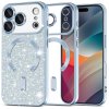 Techsuit Luxury Glitter MagSafe pre iPhone 17 Pro svetlomodré puzdro