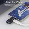Techsuit Premium OTG adaptér AluVoltX A18 USB na Lightning čierny