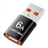 Techsuit Premium OTG Adaptér HyperPort A5 Type C na USB 6A 5Gbps čierna oranžová