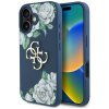 Guess Hardcase 4G Grained Roses Big Logo iPhone 16 Modrá