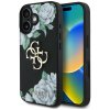 Guess Hardcase 4G Grained Roses Big Logo pre iPhone 16 cierna