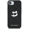 Karl Lagerfeld kožené puzdro Monogram Choupette Head Pin ružový iPhone 16e