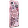 Guess IML Flowers MagSafe GUHMPSE4HFWBRCEP iPhone 16e ruzove puzdro