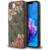 Guess Hardcase 4G Flower Print MagSafe iPhone 16e hnedé puzdro