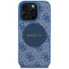 Guess 4G Circle Classic Logo MagSafe puzdro iPhone 16 Pro Max modrá