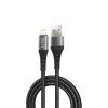 Lito Dátový kábel LD22L USB A na Lightning Rýchle nabíjanie 2.4A 2m čierny