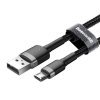 Baseus dátový kábel Cafule Series Metal USB na Micro USB 1m čierny