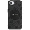 Guess 4G Circle Classic Logo MagSafe iPhone 16e Hnedé puzdro