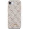 Guess Hardcase 4G Script Logo iPhone 16e Ružové puzdro
