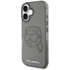 Karl Lagerfeld IML Rhinestones iPhone 16 Karl Head cierne puzdro