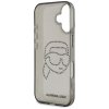 Karl Lagerfeld IML Rhinestones iPhone 16 Karl Head cierne puzdro