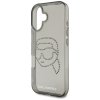 Karl Lagerfeld IML Rhinestones iPhone 16 Karl Head cierne puzdro