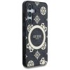 Guess IML Peony On 4G Background MagSafe pre Samsung Galaxy S25 cierne puzdro