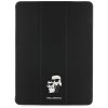 Karl Lagerfeld Saffiano Magnetic Karl a Choupette iPad Air 13 2024 2025 čierne puzdro