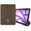 Guess Magnetic 4G Big Logo puzdro pre iPad Air 13 2024 2025 hnedé