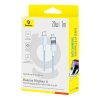 Baseus Dátový Kábel Displej 2 Rýchlonabíjací Type C na Lightning Digitálny Displej 20W 1m Galaxia Modrá