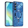 Techsuit Luxury Glitter MagSafe puzdro Samsung Galaxy A16 4G A16 5G tmavomodré
