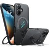 Torras Ostand Spin MagSafe Series iPhone 16 čierne puzdro