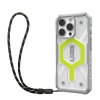 UAG Pathfinder Clear Magsafe iPhone 16 Pro s aktívnym neónovým pútkom