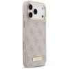 Guess Hardcase 4G Logo Plate MagSafe iPhone 17 Pro Max ružová