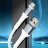 3mk dátový kábel Hyper N-Series USB to Lightning 12W 5V2.4A 2m biely