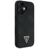 Guess Peony Grained Hot Stamp Triangle MagSafe iPhone 16 čierna