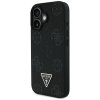 Guess Peony Grained Hot Stamp Triangle MagSafe iPhone 16 čierna