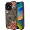 Guess Hardcase 4G Flower Print MagSafe iPhone 16 Pro Max hnedý