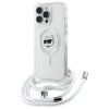 Karl Lagerfeld IML Crossbody MagSafe iPhone 16 priehľadný Choupette's Head
