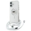 Karl Lagerfeld IML Crossbody MagSafe iPhone 16 Priehľadný Karl Head