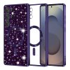 Techsuit Luxury Glitter MagSafe pre Samsung Galaxy S25 Ultra v tmavofialovej