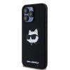 Karl Lagerfeld Silicone MagSafe iPhone 15 Pro Max Choupette Head ružová