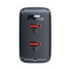 Acefast Wall Charger A49 2x Type-C univerzálna nabíjačka GaN PD35W čierna