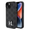 Karl Lagerfeld Hardcase Leather Monogram iPhone 15 horúca razba kovové logo