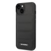 Karl Lagerfeld Hardcase Leather Puffy iPhone 14 Plus Elongated Logo čierna