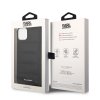 Karl Lagerfeld Hardcase Leather Puffy iPhone 14 Plus Elongated Logo čierna