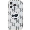 Karl Lagerfeld IML Luxury iPhone 15 Pro Max priehľadný Choupette Head&Monogram