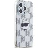 Karl Lagerfeld IML Luxury iPhone 15 Pro Max priehľadný Choupette Head&Monogram