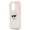 Karl Lagerfeld IML Luxury iPhone 15 Pro Max Ružová Choupette Head&Monogram