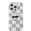 Karl Lagerfeld IML Luxury iPhone 15 Pro priehľadný Choupette Head&Monogram