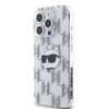 Karl Lagerfeld IML Luxury iPhone 15 Pro priehľadný Choupette Head&Monogram